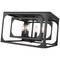 Z-Lite Easton Flush Mount, 4-Light, 15 In.W x 10 In.H, Matte Black/Matte Black 3038F-MB - alternate 8